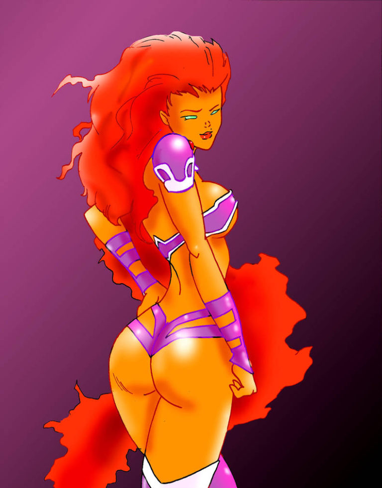 Starfire naked tits and ass expansion fan pic