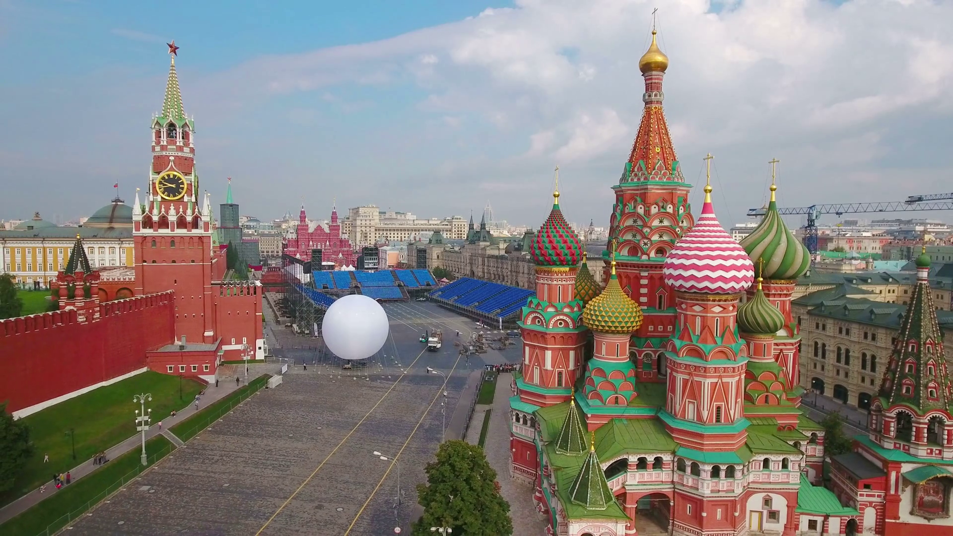 Москва Кремль красная площадь сверху