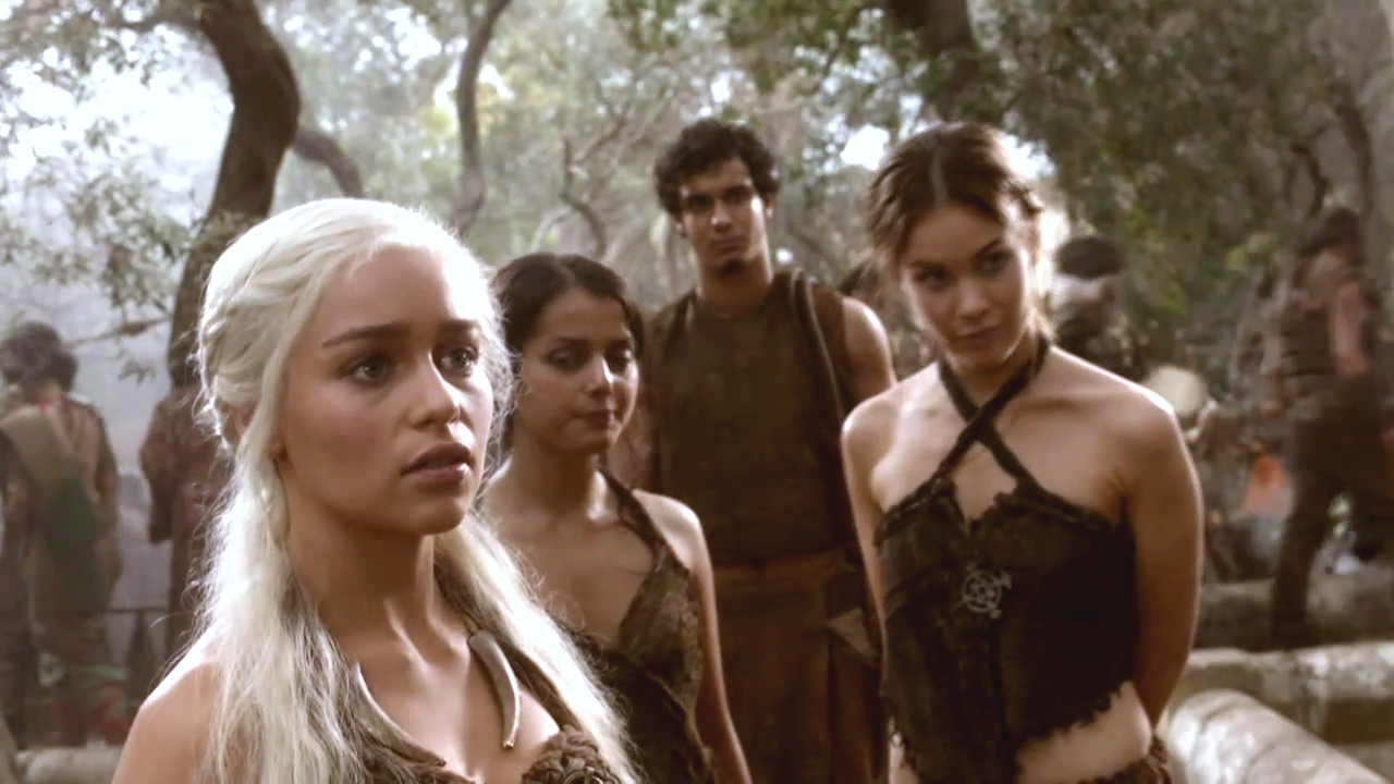 Dany-with-Irri-Doreah-and-Rakharo-<b>daenerys</b>-targaryen-31147240-1280-720 - Au...