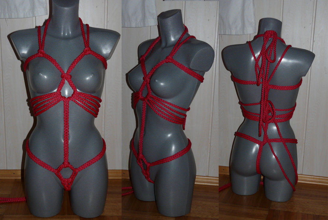 How to make a rope harness for strap on - 🧡 BDSM Breast Bondage. 